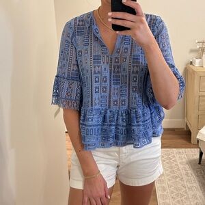 BCBG Immane top in light blue